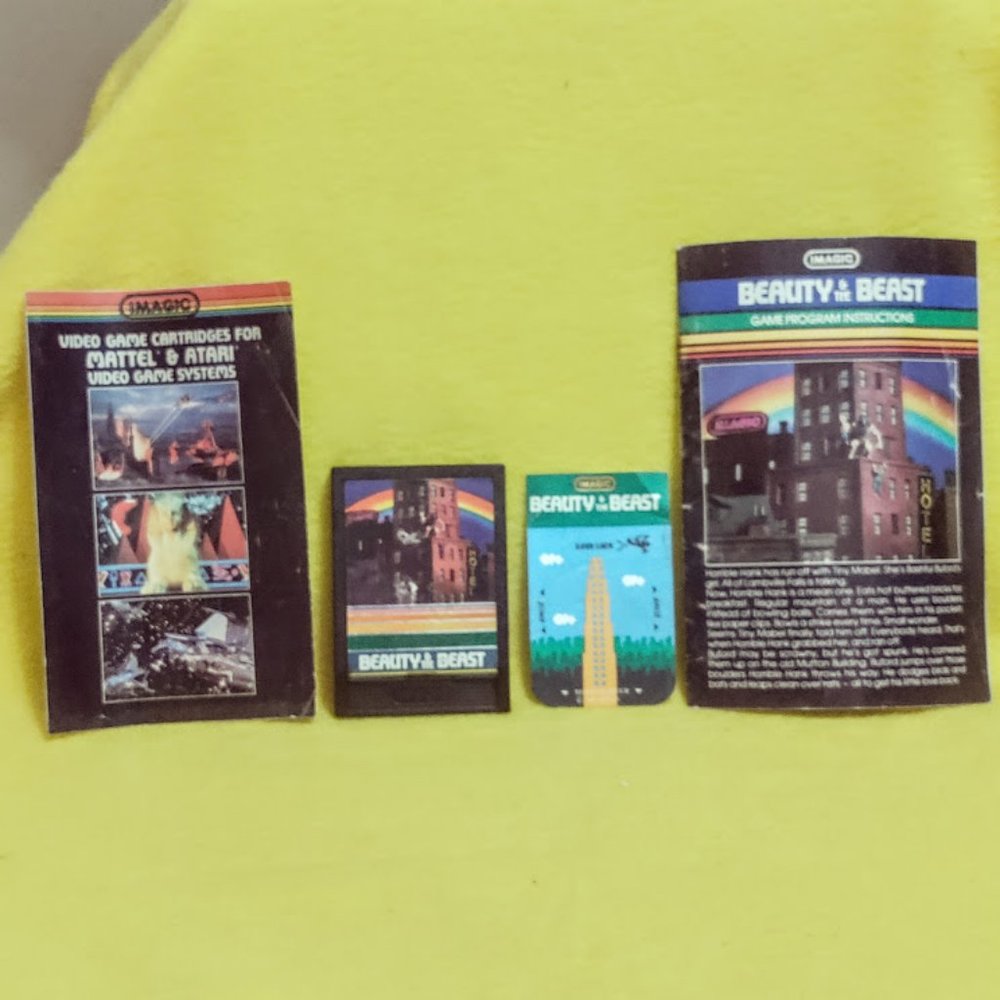 IMAGIC 1982 Beauty & the Beast Game Cartridge